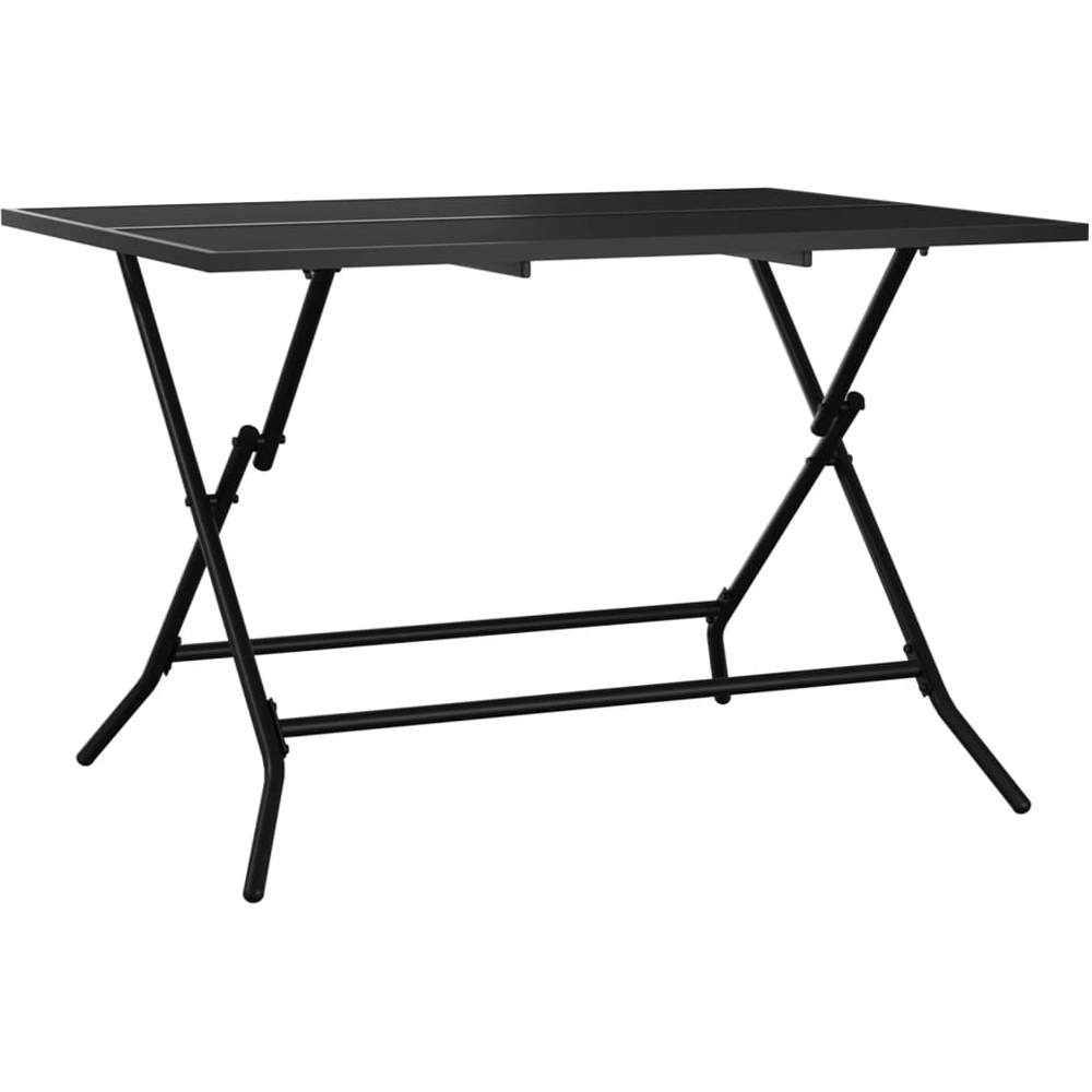 vidaXL Anthracite Steel Mesh Foldable Garden Table 110 x 80 x 72cm Image 5