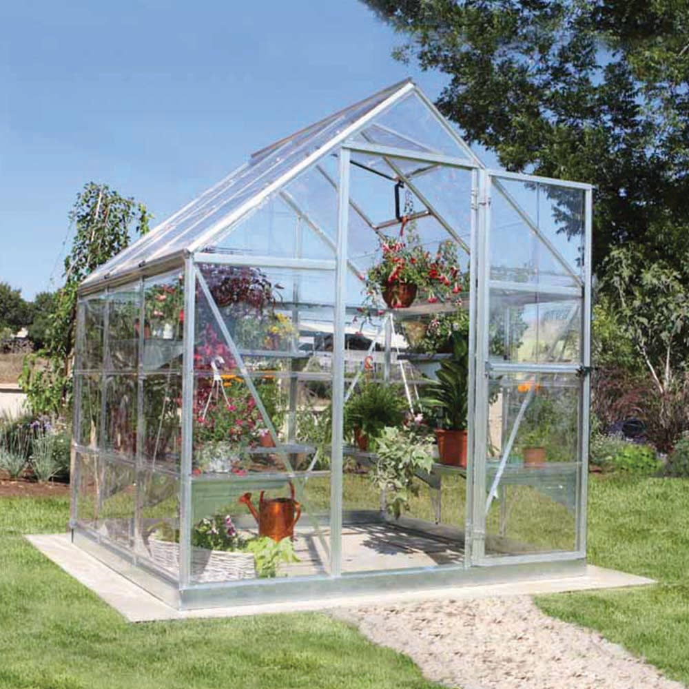 Palram Canopia Harmony Silver Polycarbonate 6 x 6ft Greenhouse Image 7