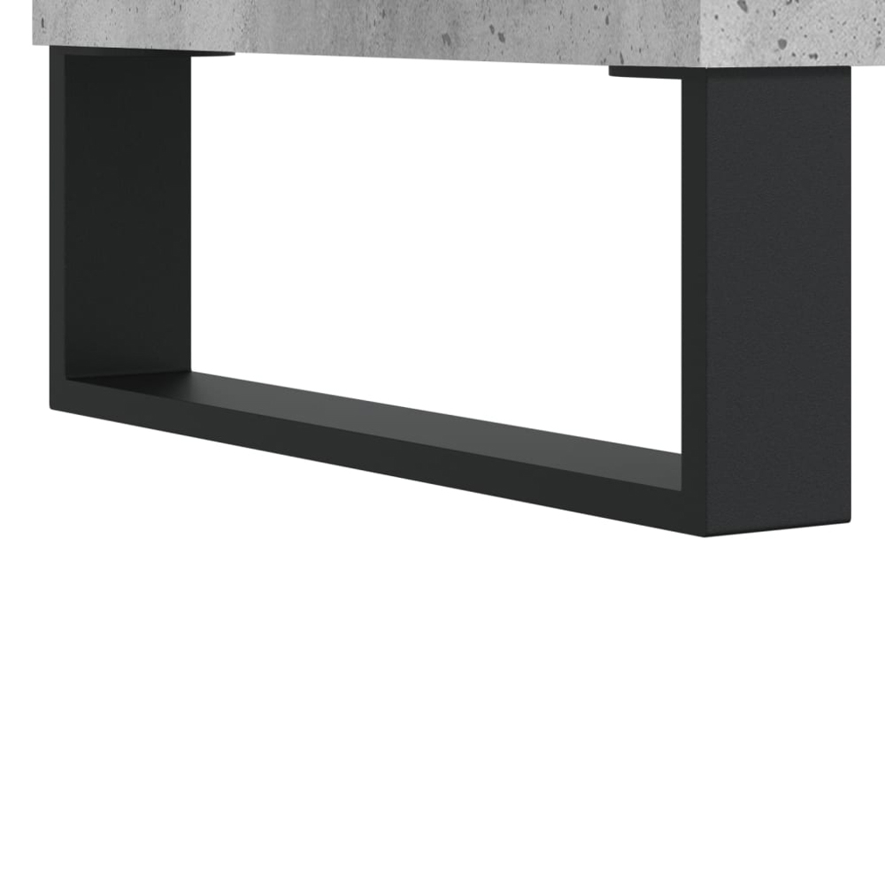 vidaXL 6 Shelf Concrete Grey Highboard Image 8
