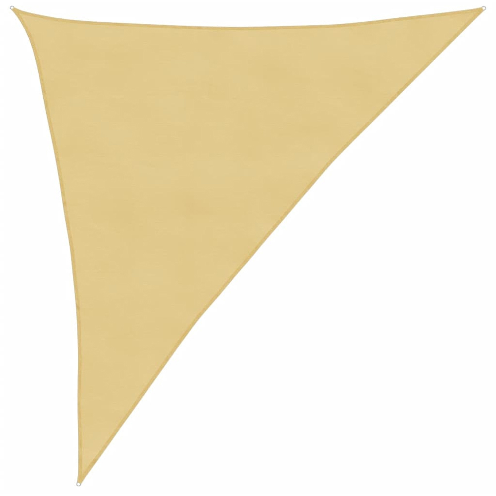 vidaXL Yellow Triangular Sun Shade Sail 3 x 4 x 5m Image 1