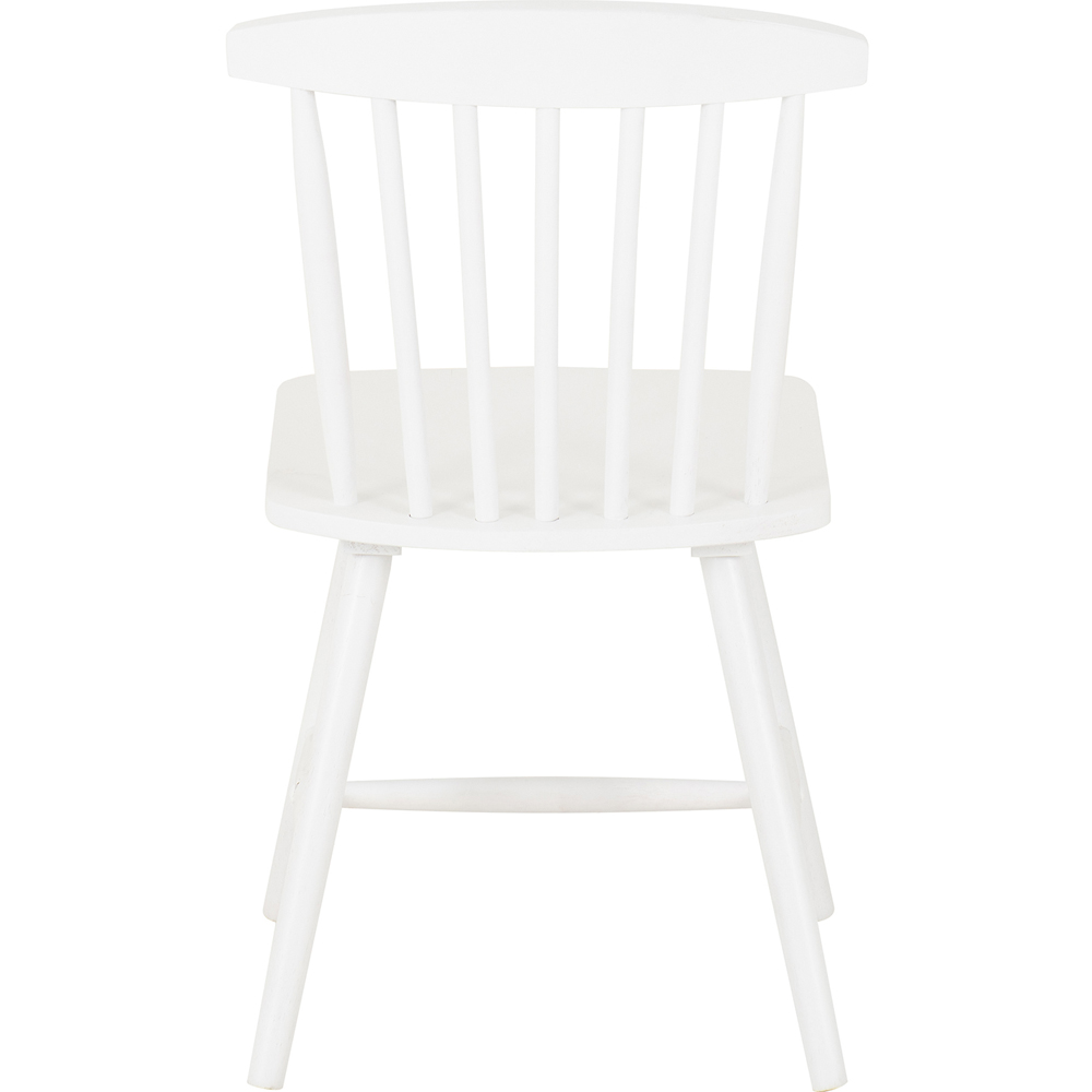 Seconique Emery Set of 2 White Dining Chair Image 4