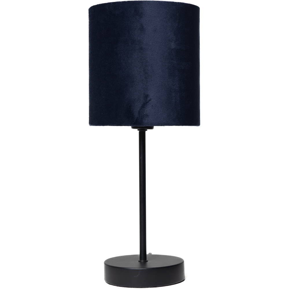 Kliving Hove Navy Shade Black Table Lamp Image 1