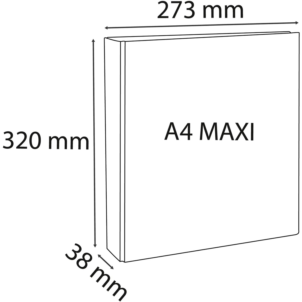 Exacompta Kreacover White Polypropylene 2D Ring Binder 20mm 10 Pack Image 4