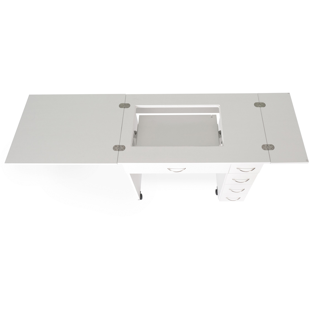 Arrow Cabinets Alice 211 4 Drawer Ash White Fold-Out Sewing Cabinet Image 4