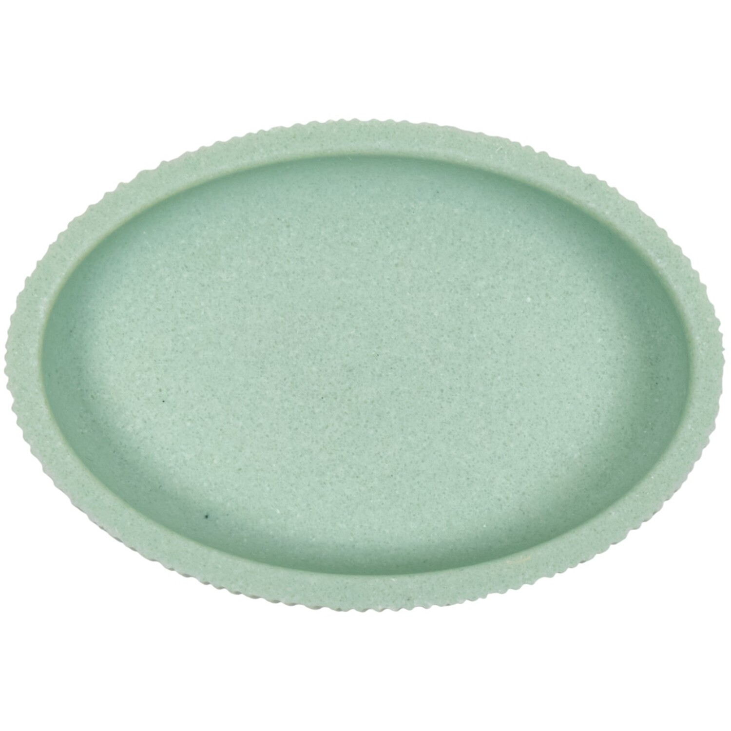 Ribbed Wave Soap Dish Green Image 4