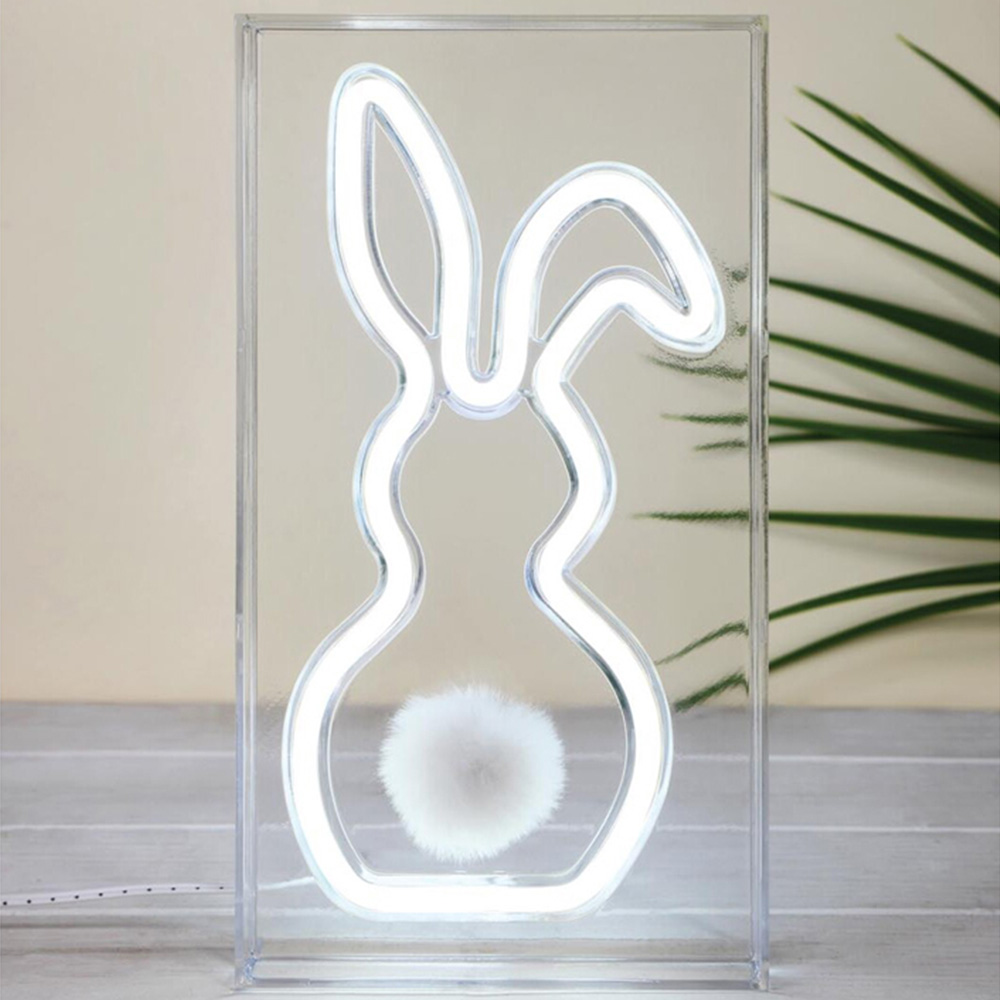 Neon Bunny Light - White Image 1