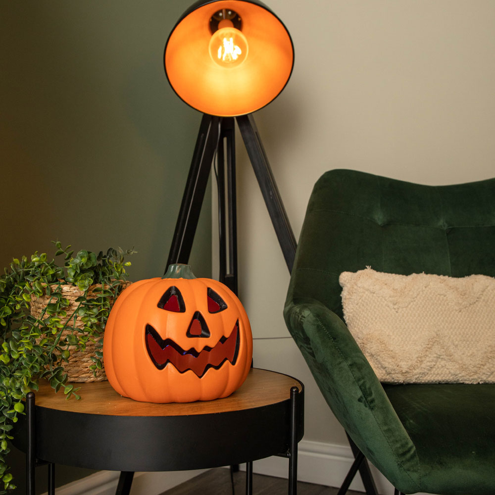 Samuel Alexander Light up Pumpkin Lantern 21cm Image 2