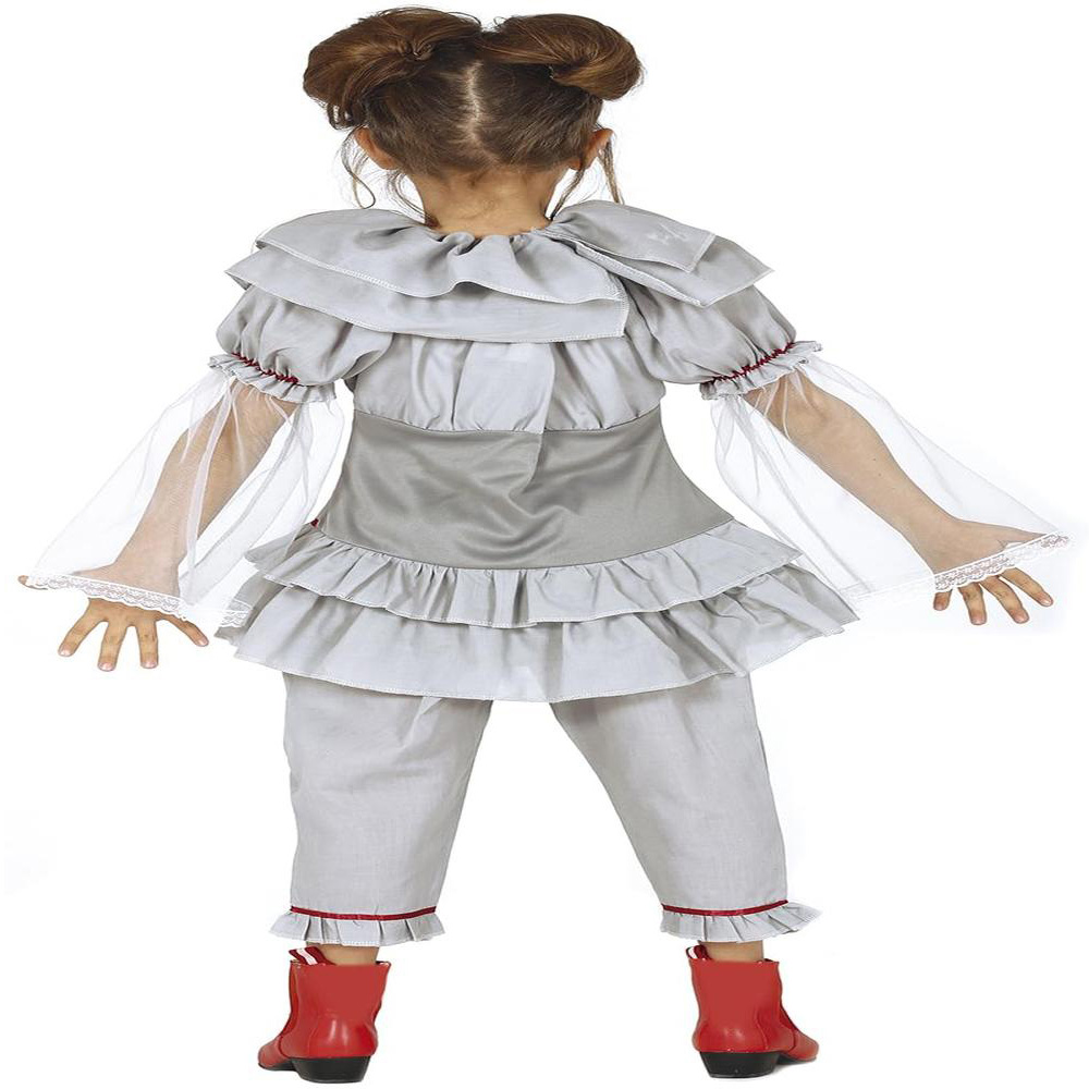 Fiestas Guirca Scary Clown White and Red Costume 10 to 12 Years Image 2