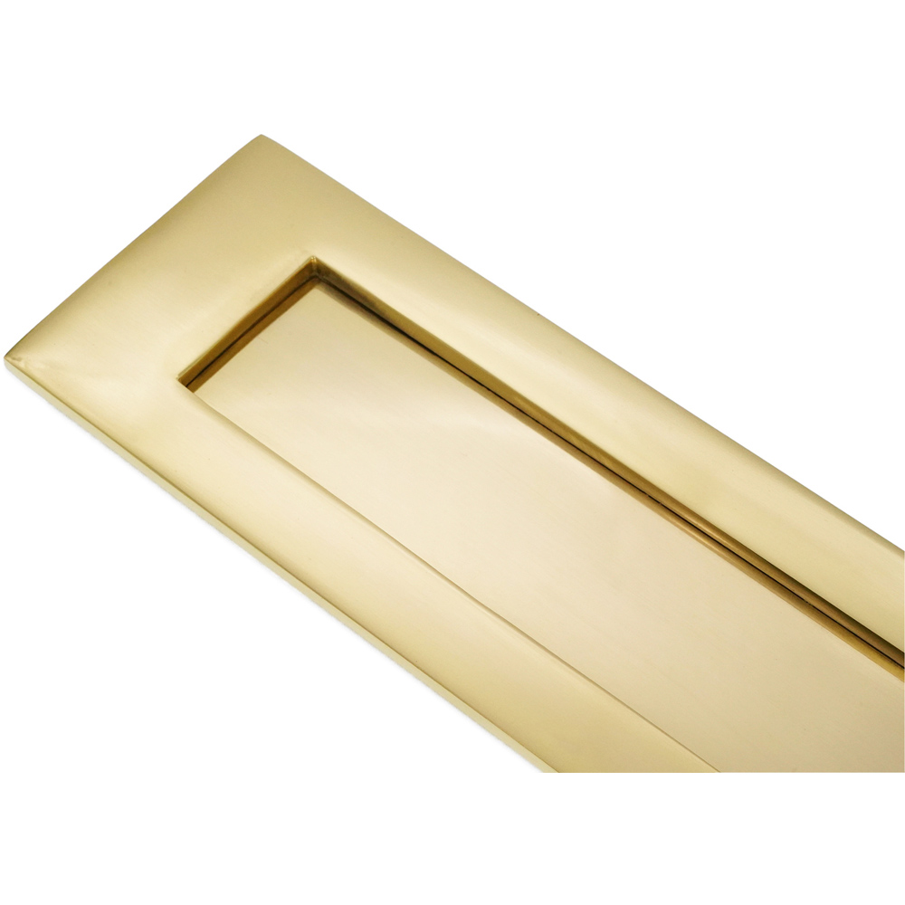 Spira Brass Victorian Polished Brass Letter Plate 255mm Image 4