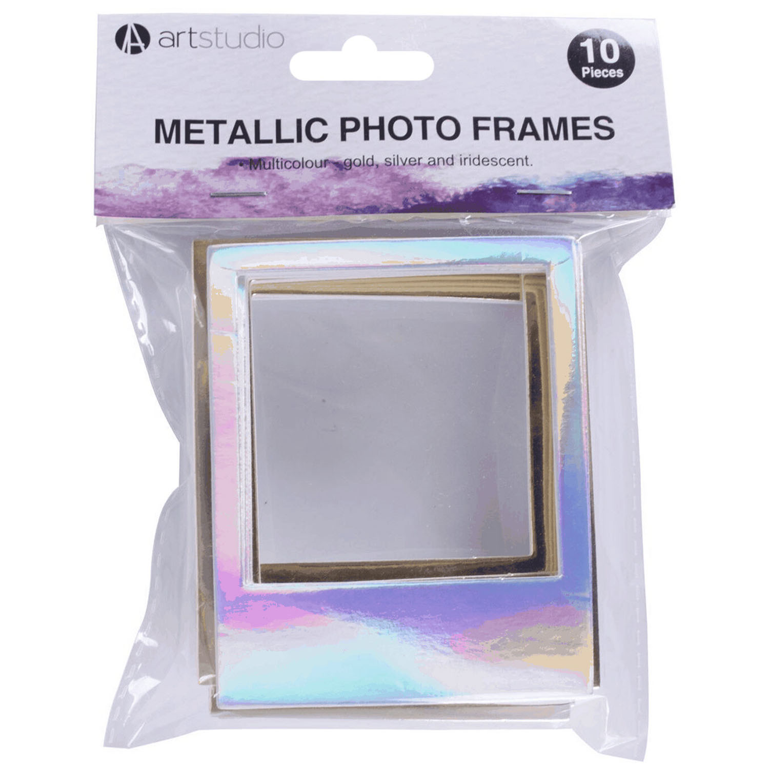 Pack of 10 Metallic Photo Frames - Metallic Image