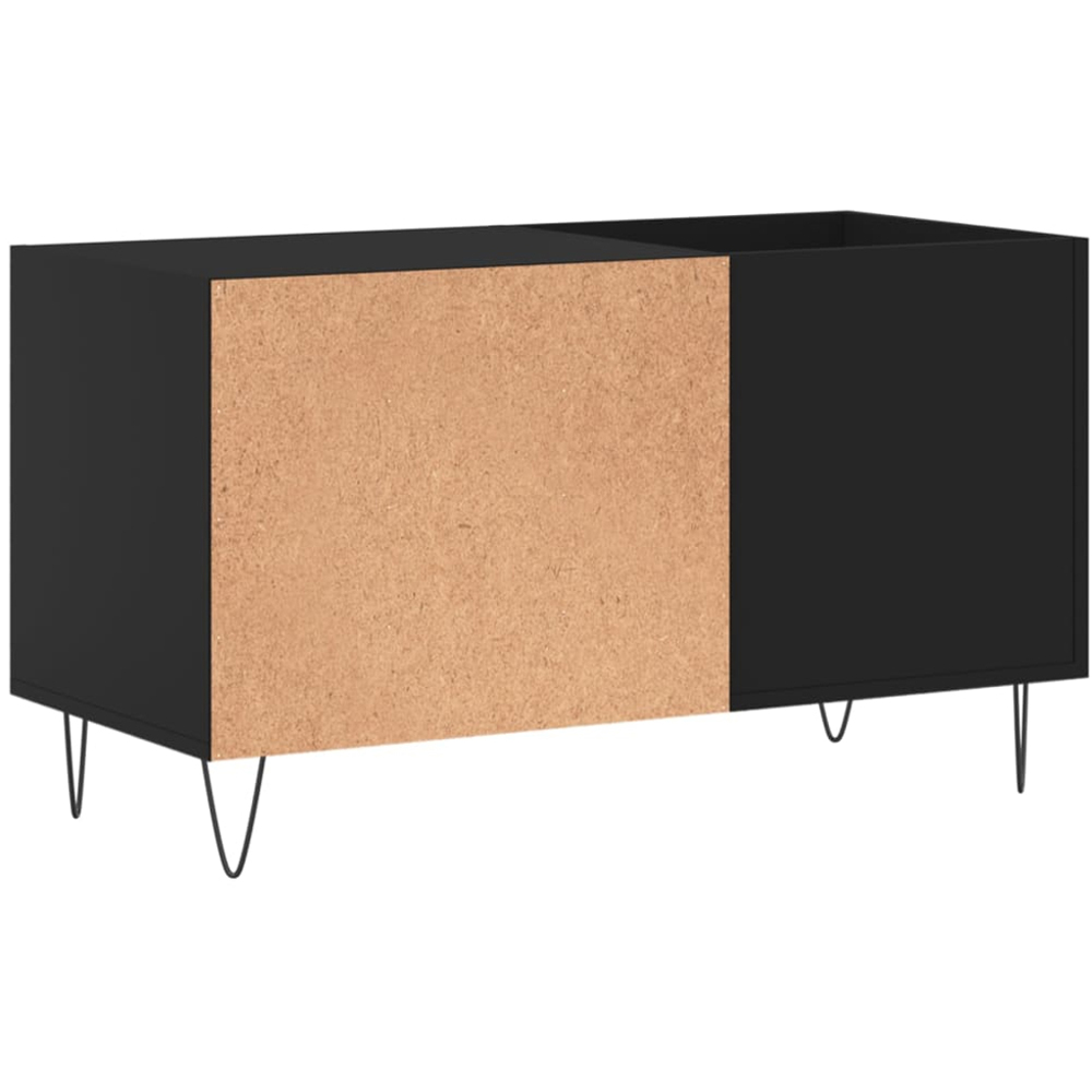 vidaXL 2 Shelf Black Record Cabinet Image 6