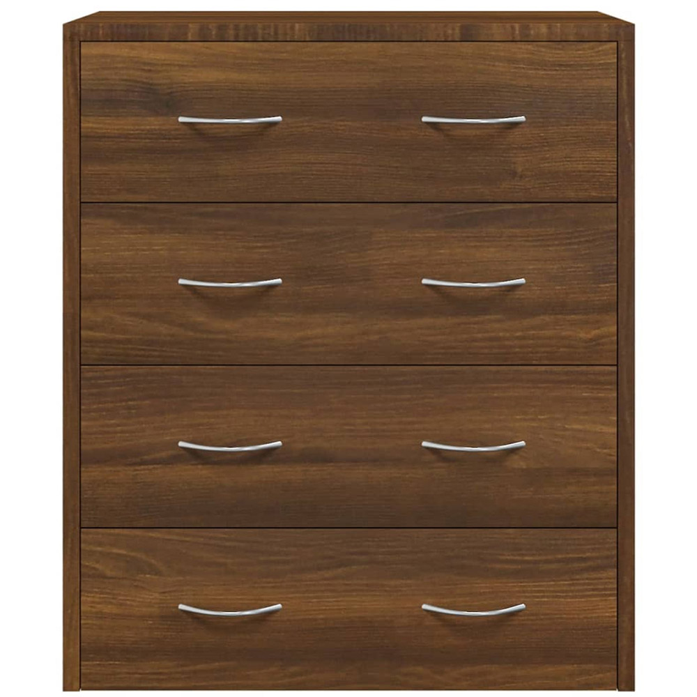vidaXL 4 Drawer Brown Oak Sideboard Image 4