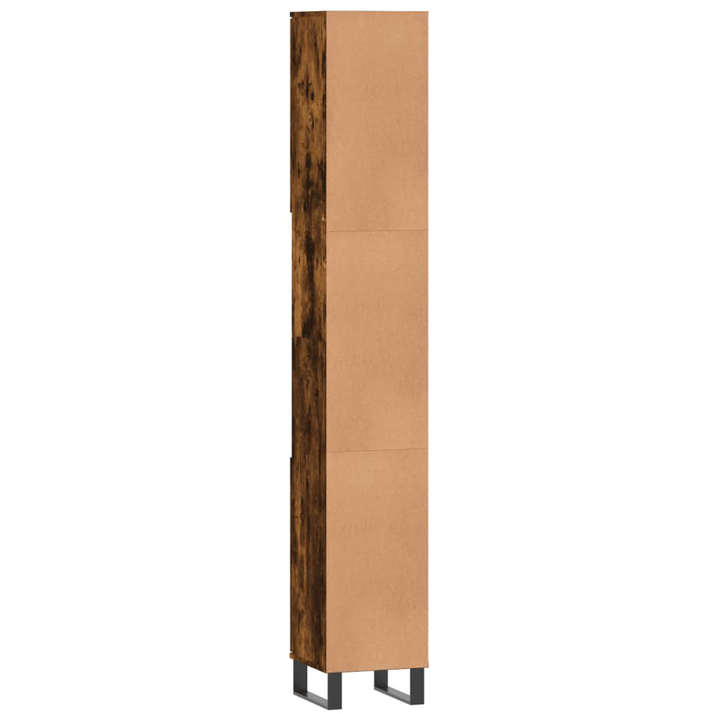 vidaXL 2 Door Oak Wood Bathroom Cabinet Image 4