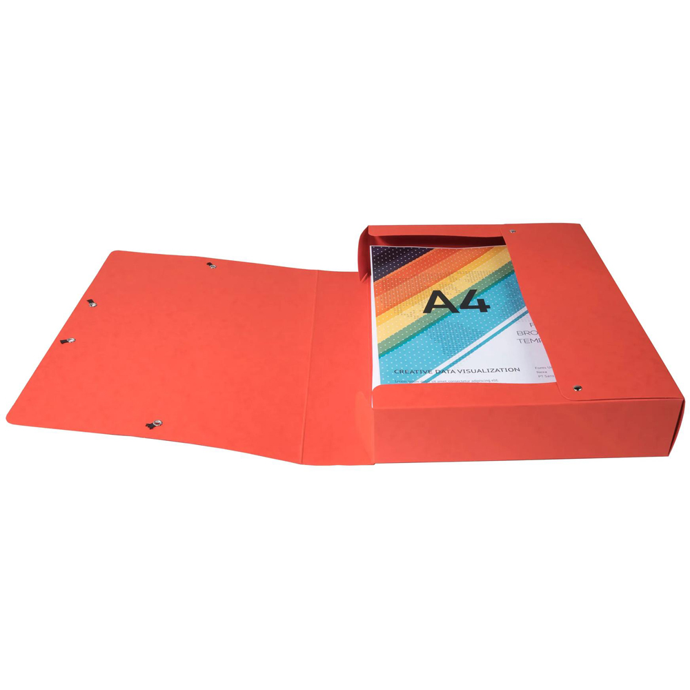 Exacompta A4 Multicolour Pressboard Box File 8 Pack Image 5