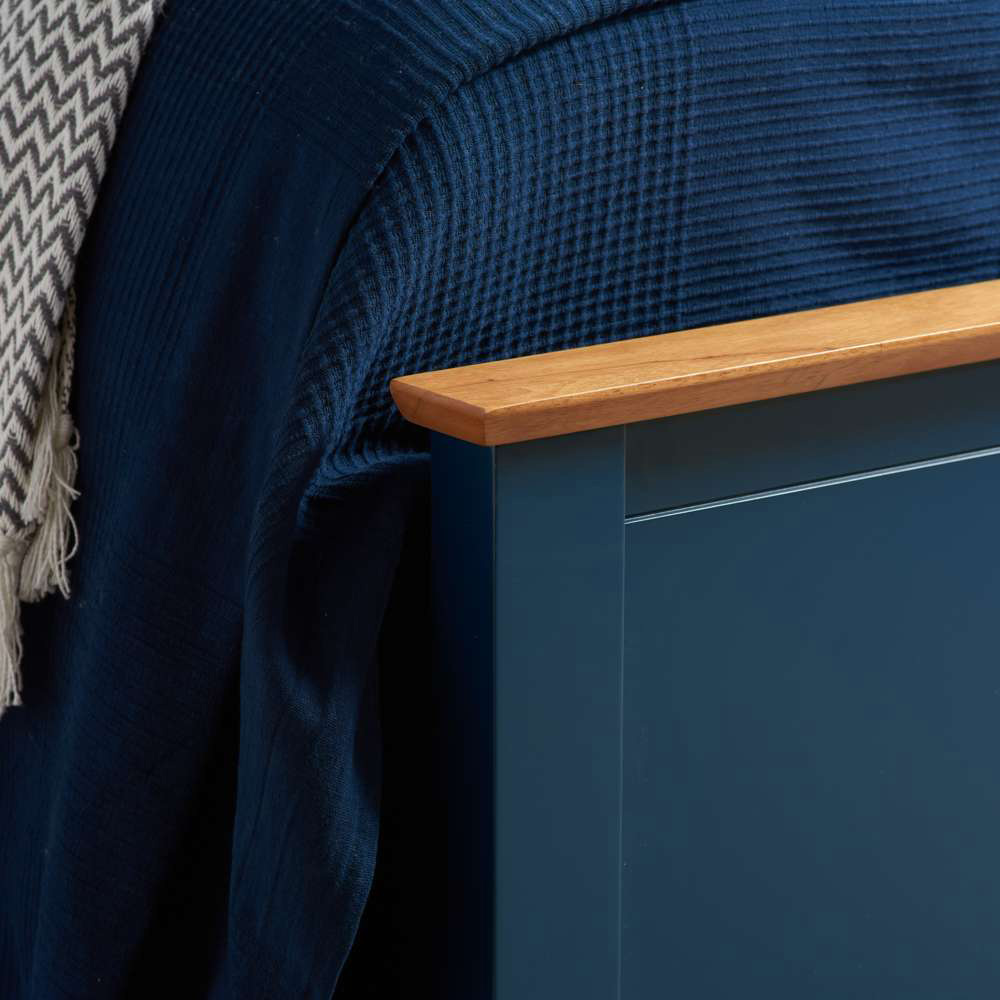 Phoenix Double Blue Ottoman Bed Image 7