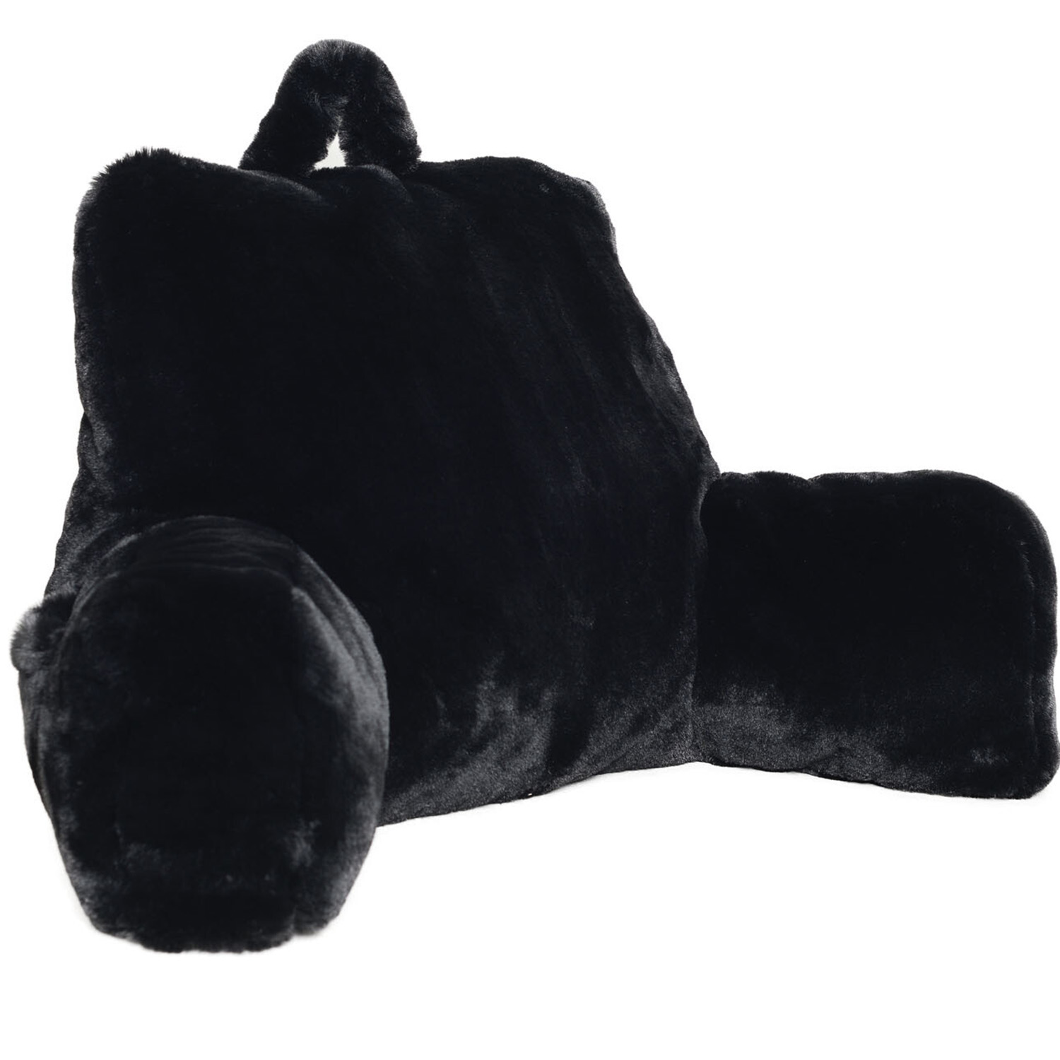 Divante Black Rabbit Faux Fur Cuddle Chair Image 1