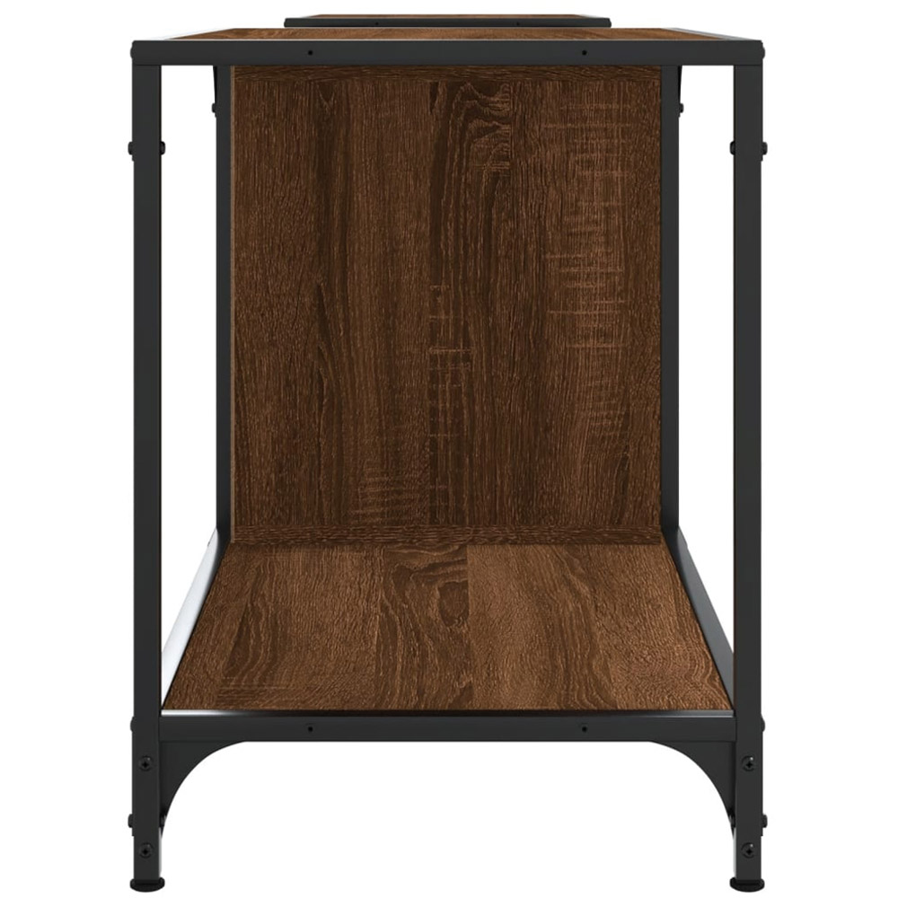 vidaXL 4 Shelf Brown Oak TV Cabinet Image 5