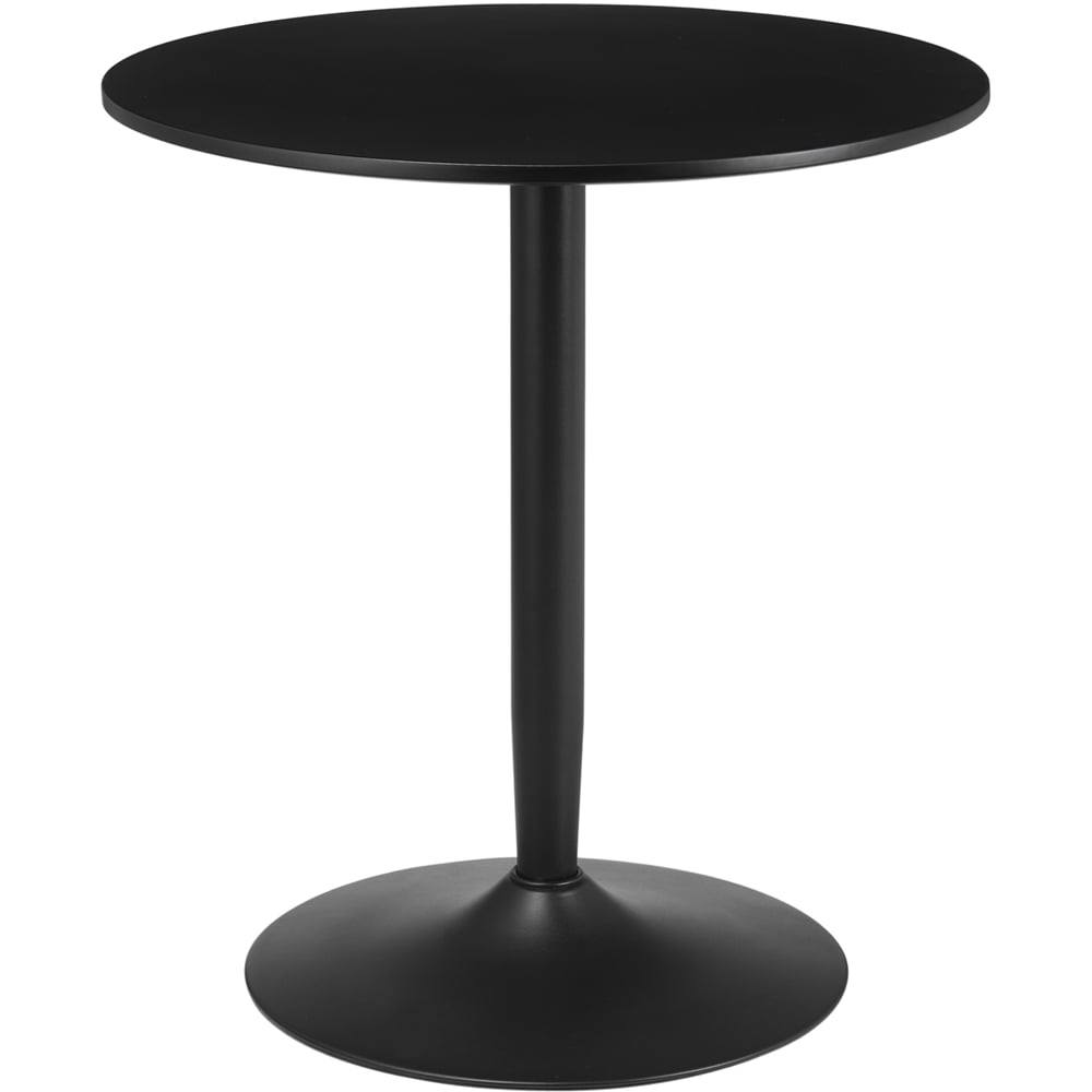 Portland 2 Seater Round Dining Table Black Image 2