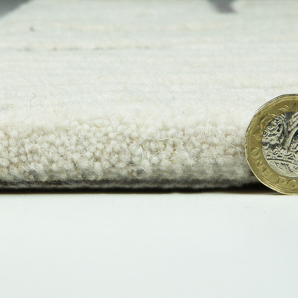 Esselle Home Aura Starburst Natural and Charcoal Rug 120 x 170cm Image 4