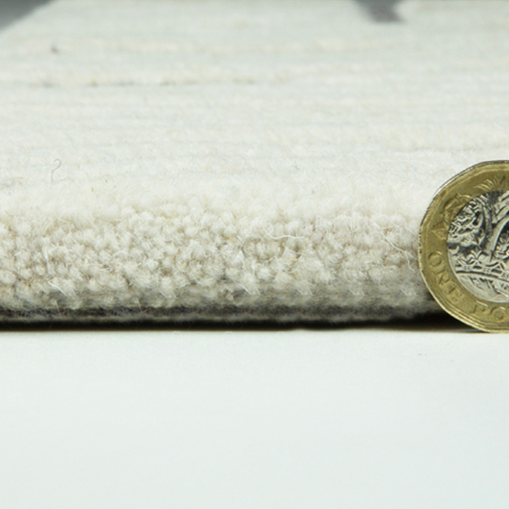 Esselle Home Aura Starburst Natural and Charcoal Rug 160 x 230cm Image 4