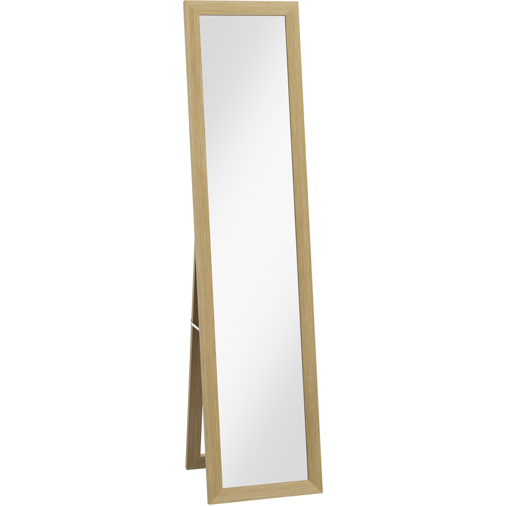 HOMCOM Natural Rustic Full Length Mirror 155cm Image 1