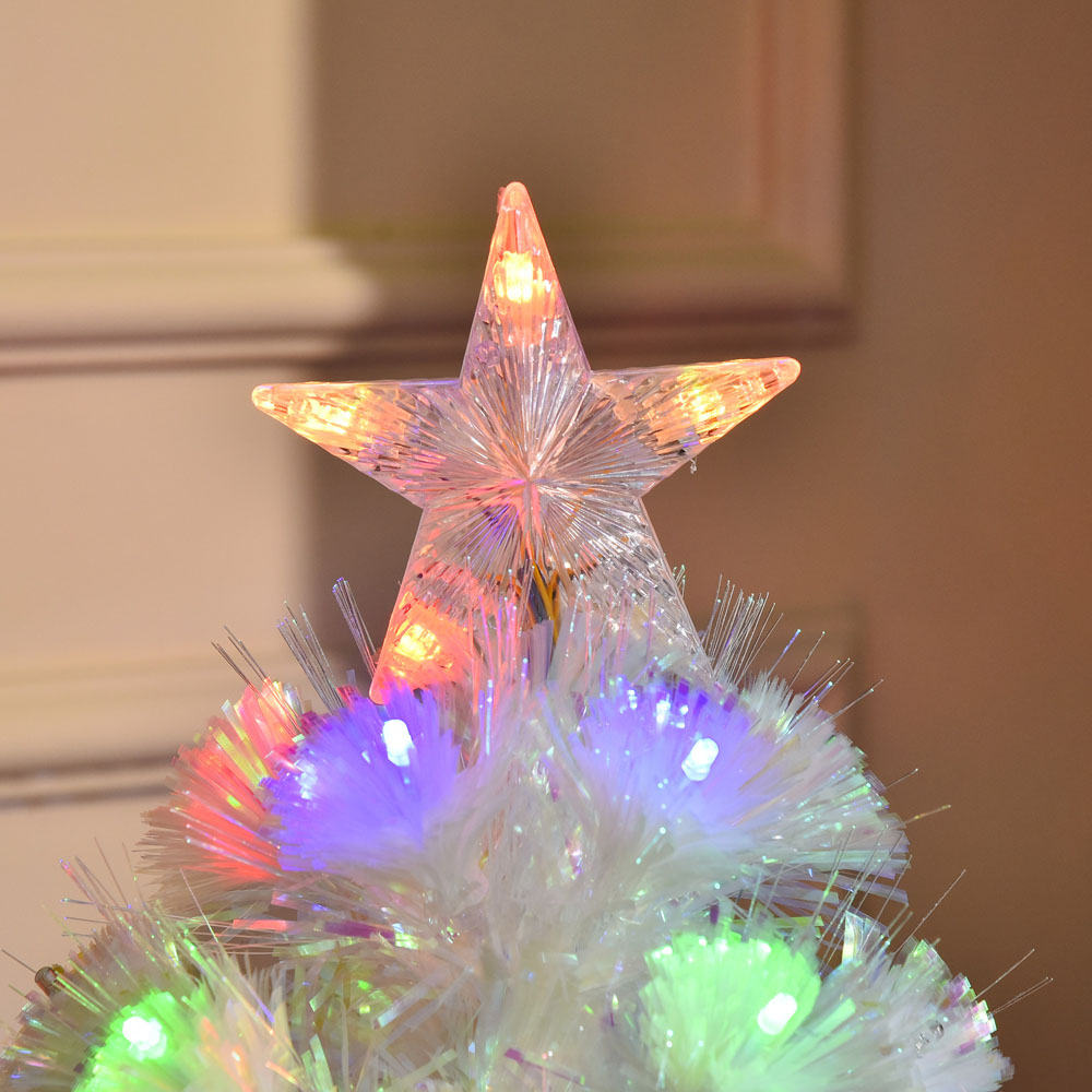 Everglow Fiber Optic LED White Artificial Christmas Tree 3ft Image 3