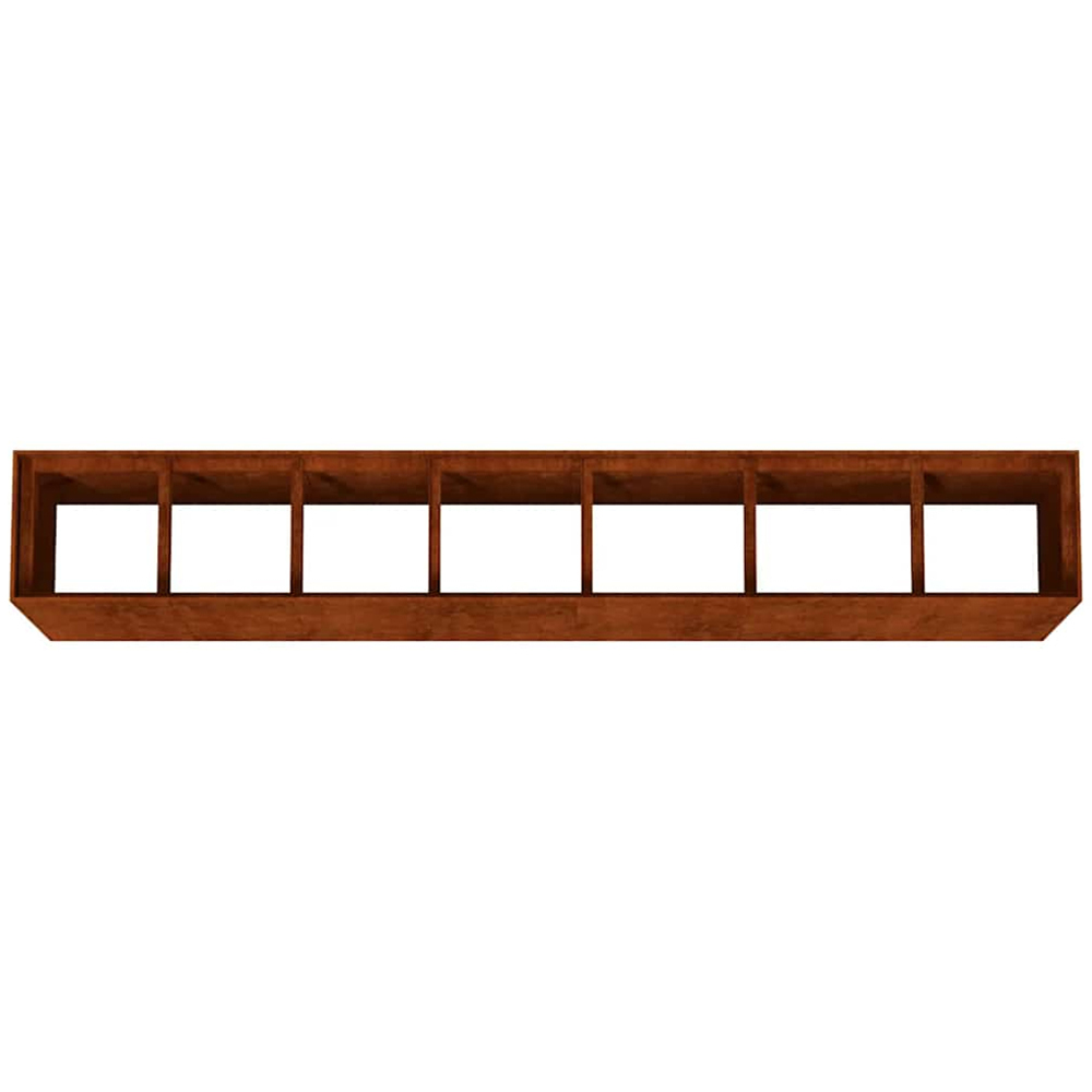 vidaXL Brown Corten Steel Raised Garden Bed 80 x 40 x 280cm Image 4
