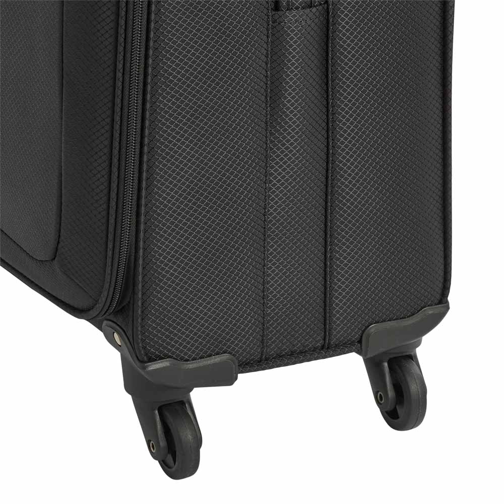 Wilko Ultralite Suitcase Black 26 inch Image 6