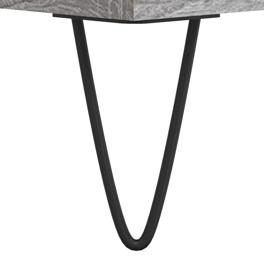 vidaXL 2 Door 2 Shelf Concrete Grey TV Cabinet Image 9