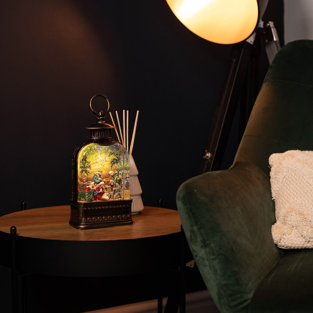 Samuel Alexander Antique Water Spinner Nativity Scene Lantern Christmas Decoration 24cm Image 7