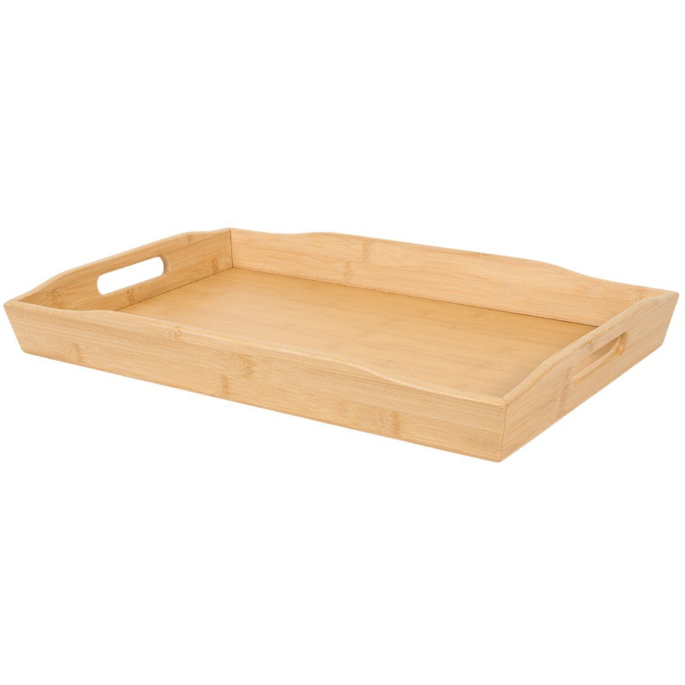 Large Bamboo Tray Natural Image 1