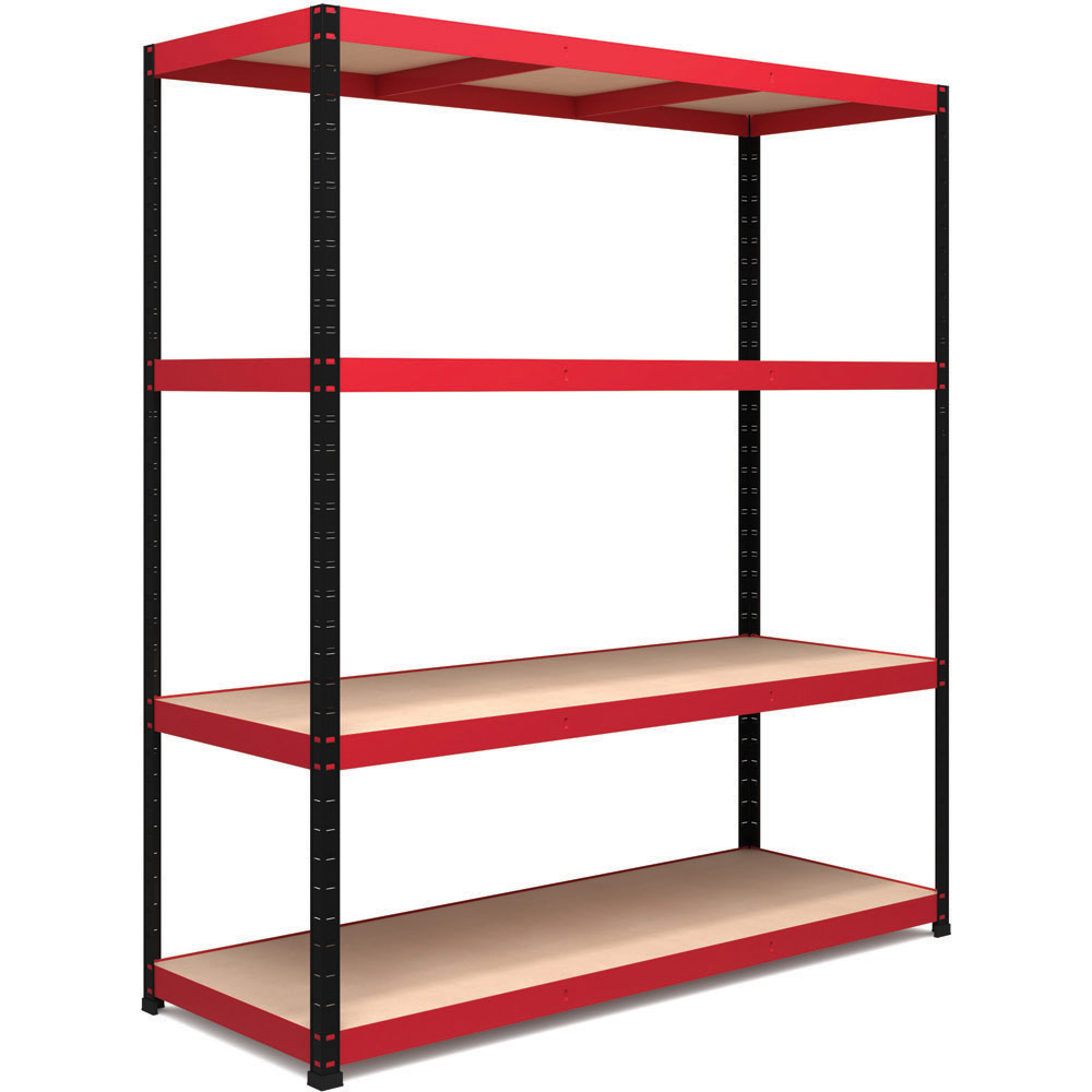 RB Boss Freestanding 4 Tier Boltless Shelf Unit 300kg/level Image 1