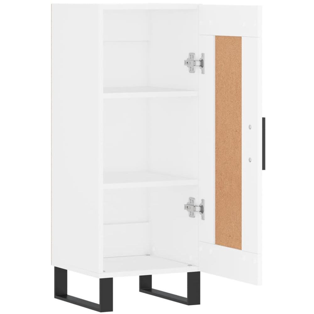 vidaXL Single Door White Sideboard Image 6