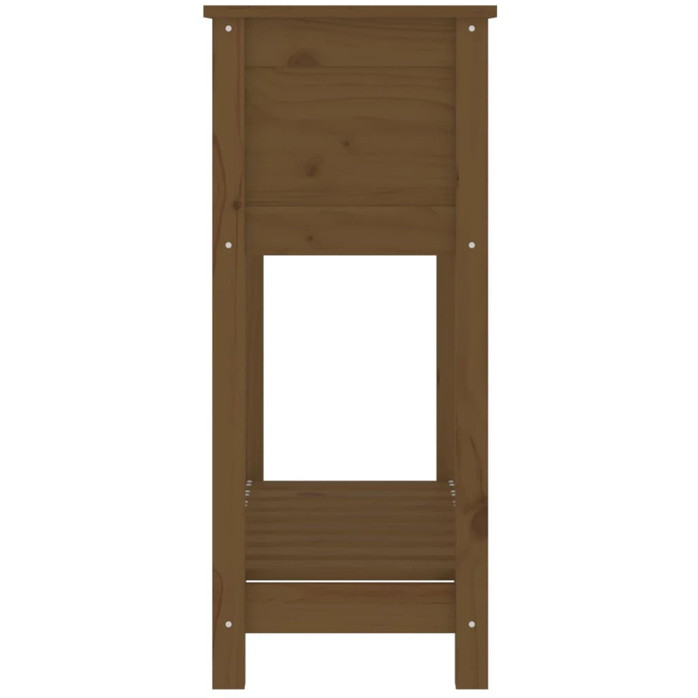 vidaXL Single Shelf Brown Solid Pine Wood Garden Planter 82.5 x 34.5 x 81cm Image 5