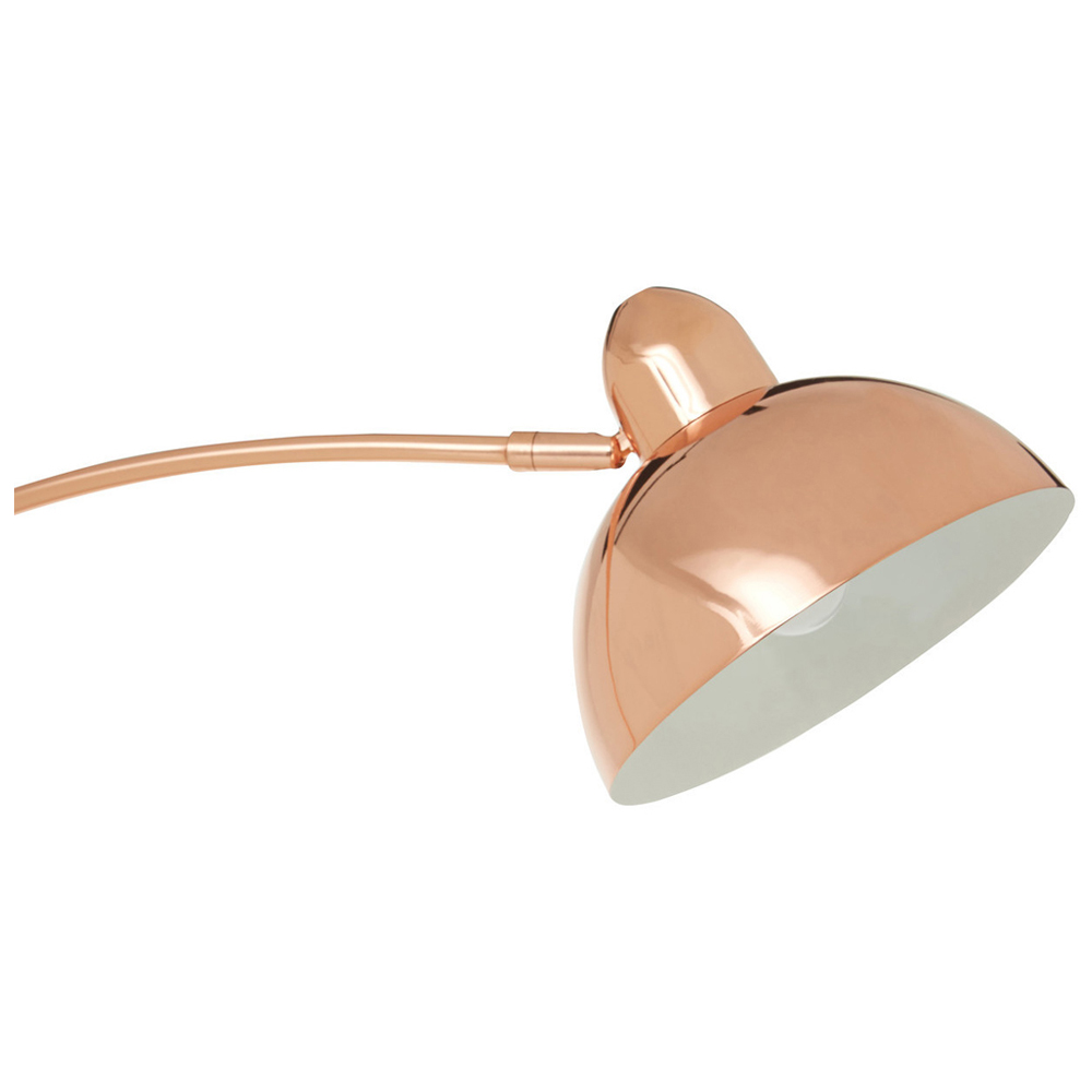 Premier Housewares Copper Floor Lamp Image 4
