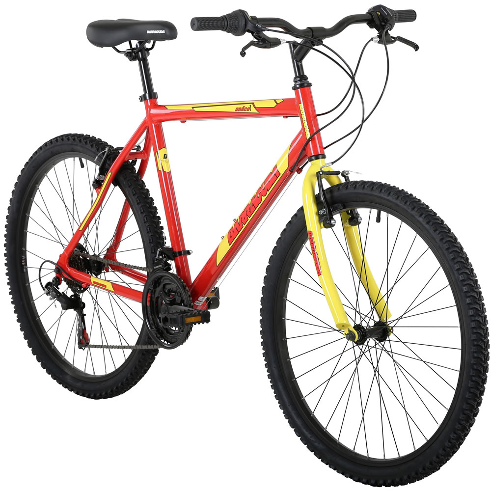 Barracuda Draco 1 Rigid Kids 18 Speed 26" Red/ Yellow Mountain Bike Image 2