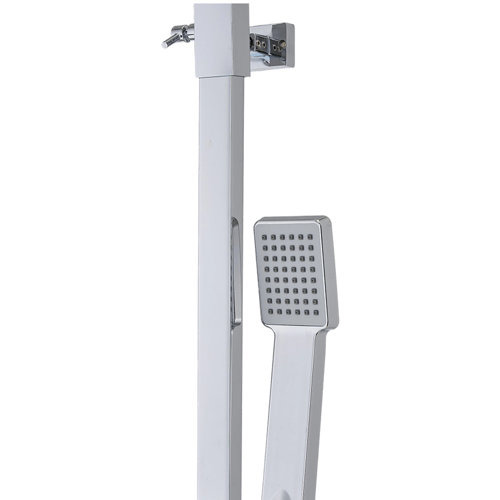 Living and Home Chrome-Plated Thermostatic Shower Mixer Set with Hose Image 2