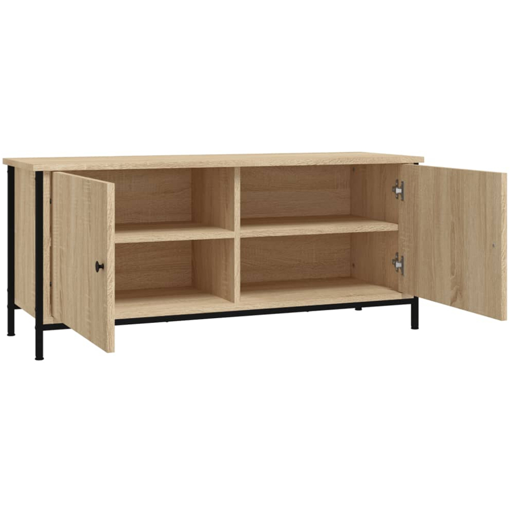 vidaXL 2 Door Sonoma Oak Industrial Style TV Cabinet Image 6