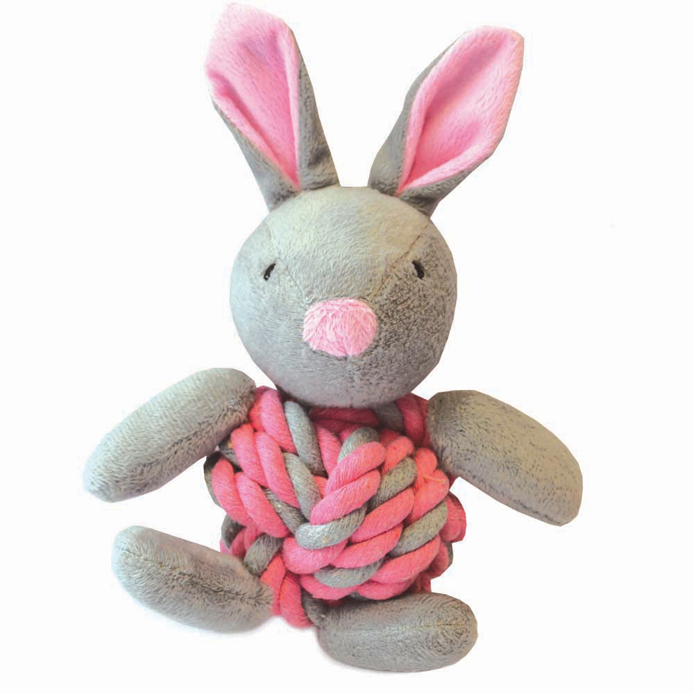 Single Little Rascals Knottie Bunny Puppy Toy in Assorted styles Image 3