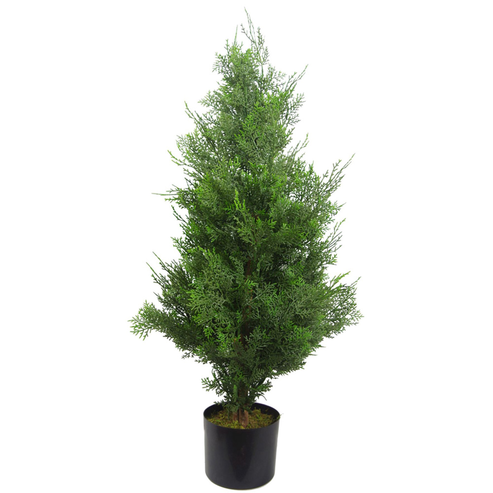 Leaf Topiary Artificial Tree Pot 3ft Image 1