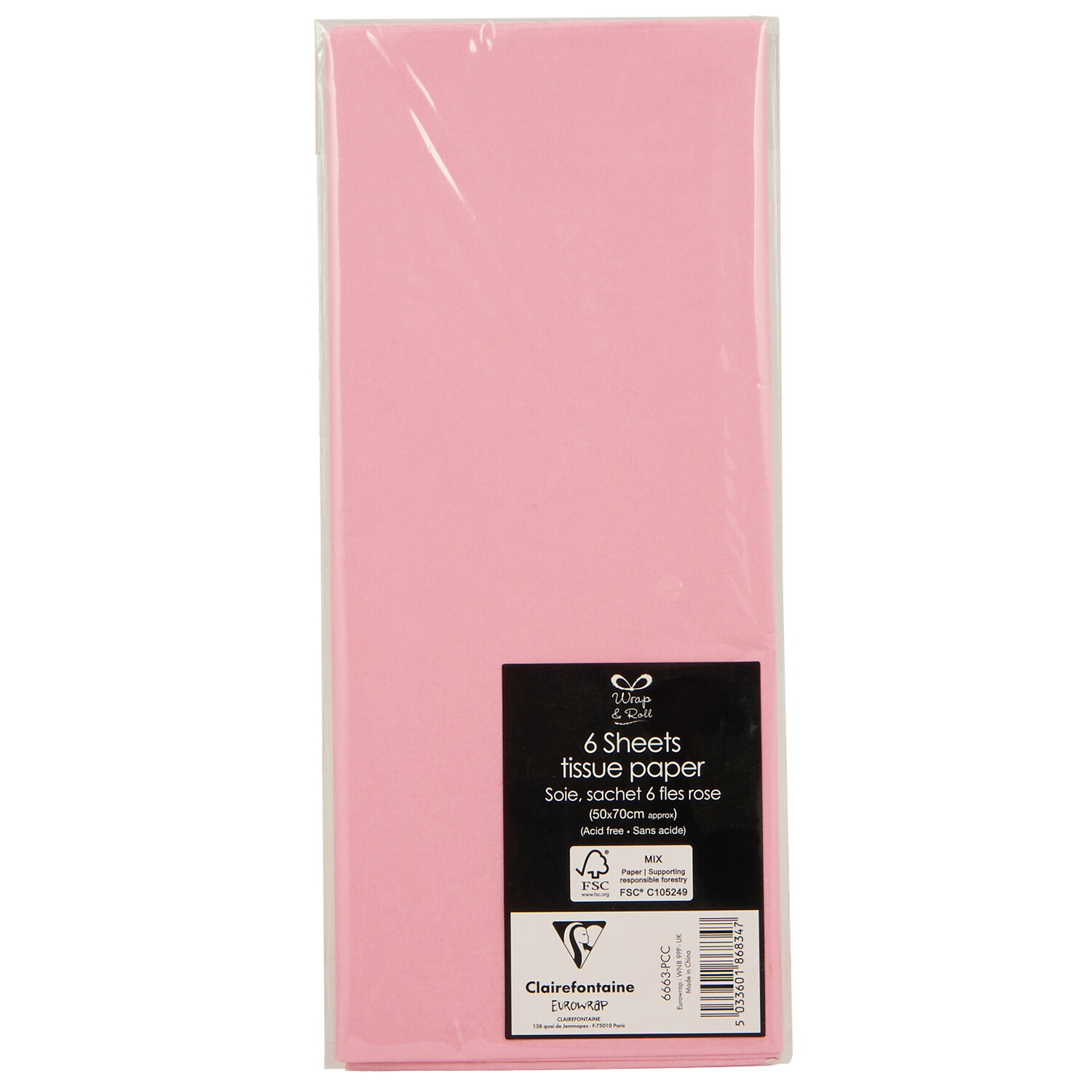 Pink Tissue Paper - Pink Image 1