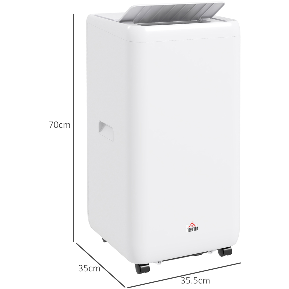 HOMCOM White 12000BTU Mobile Air Conditioner with Timer Image 9
