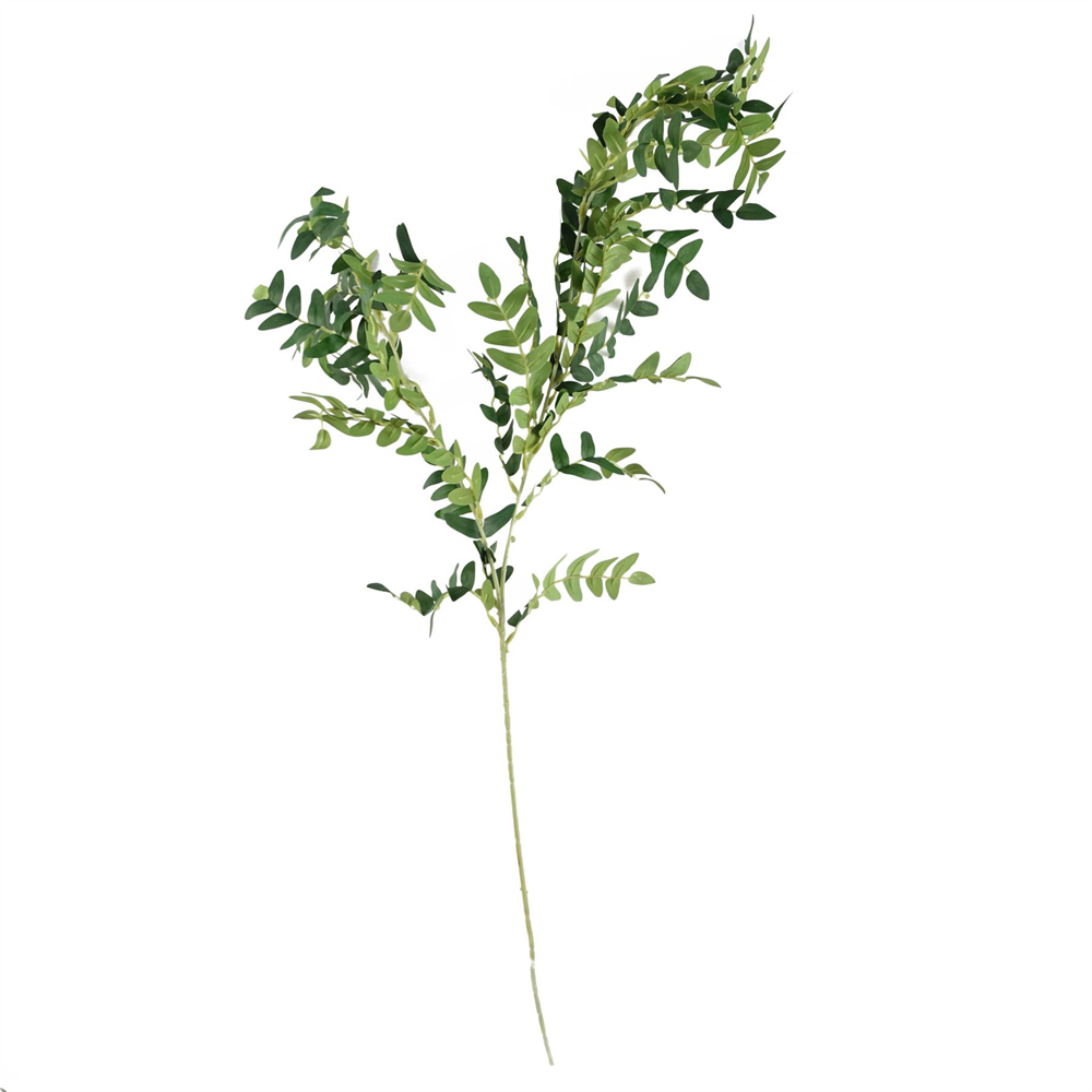 Leaf White Starflower Artificial Flower Bundle with Ombre Glass Vase 75cm 9 Pack Image 4