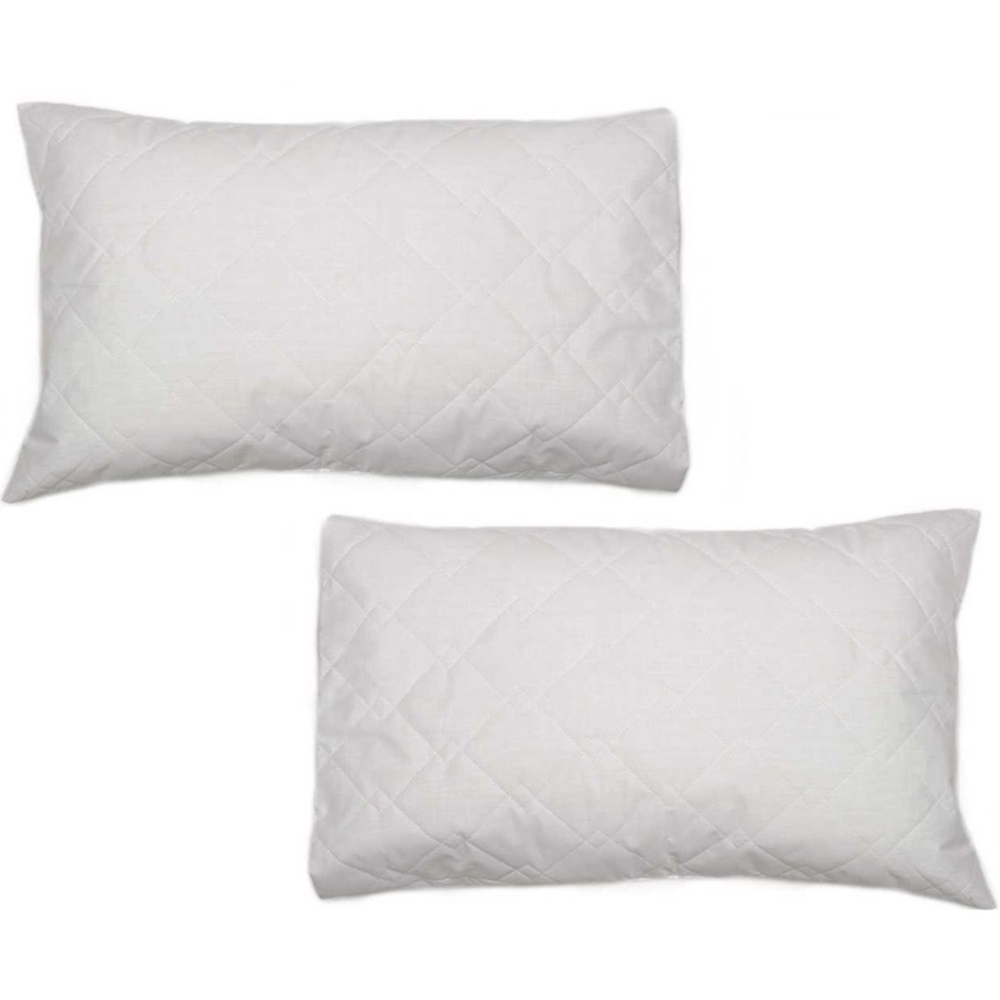 DreamEasy Quilted Pillow Protector Pair Image 1