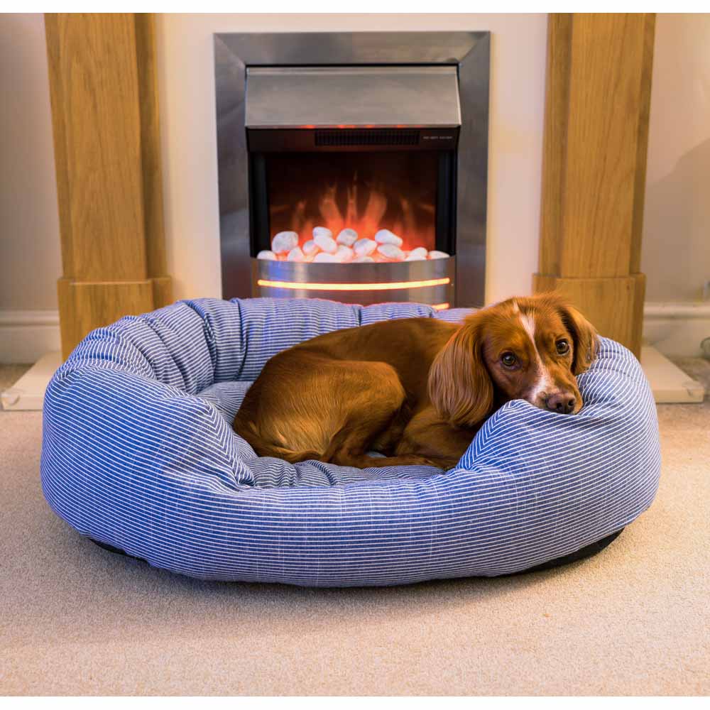 Rosewood Blue Sky Stripe Dog Bed Medium Image 8