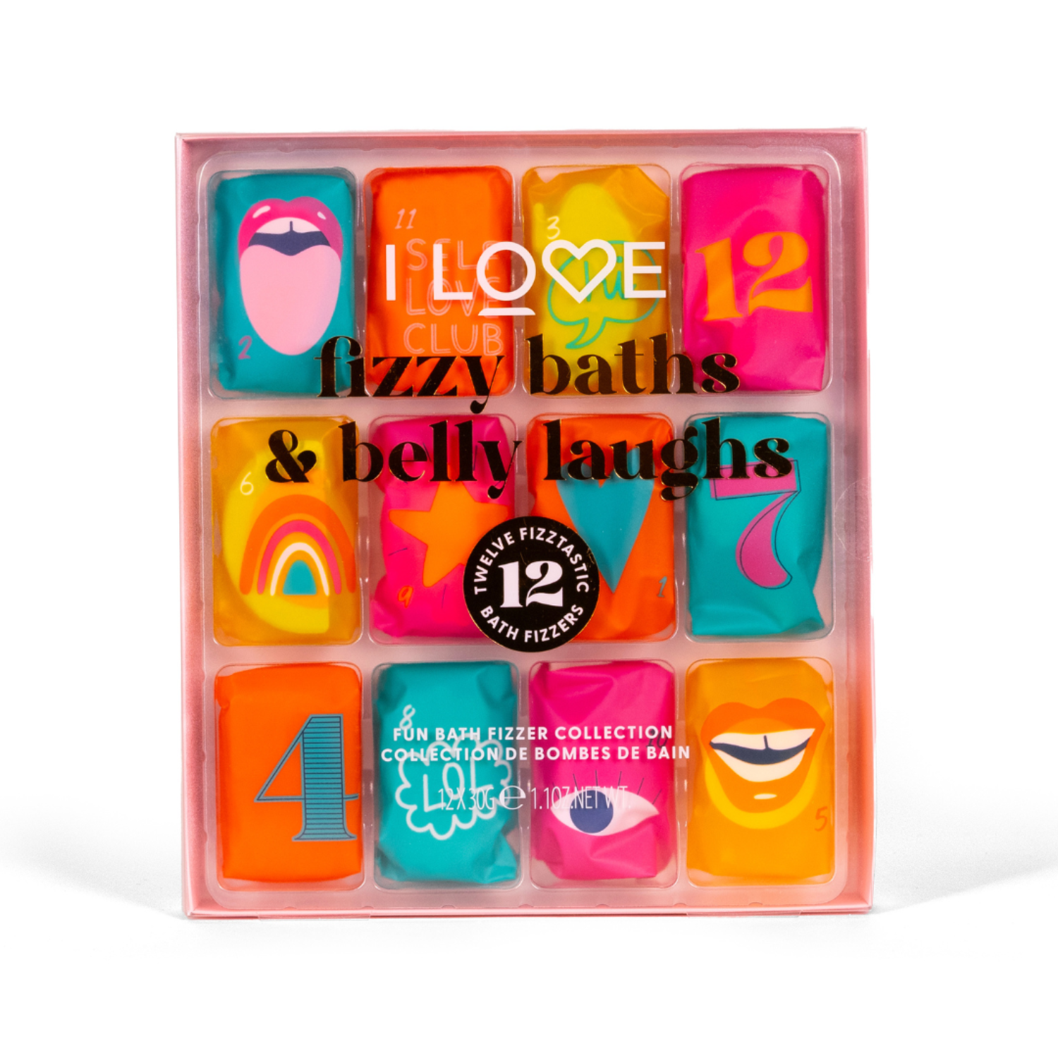 Pack of 12 Fizzy Baths and Belly Laughs Bath Fizzers Image