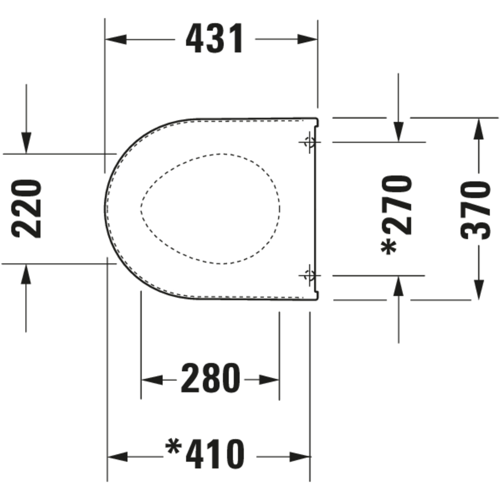 Duravit White Toilet Seat and Cover 370 x 431mm Image 8