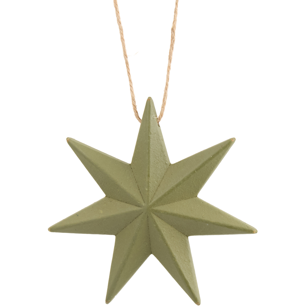 Wooden Green Star Green Image 7