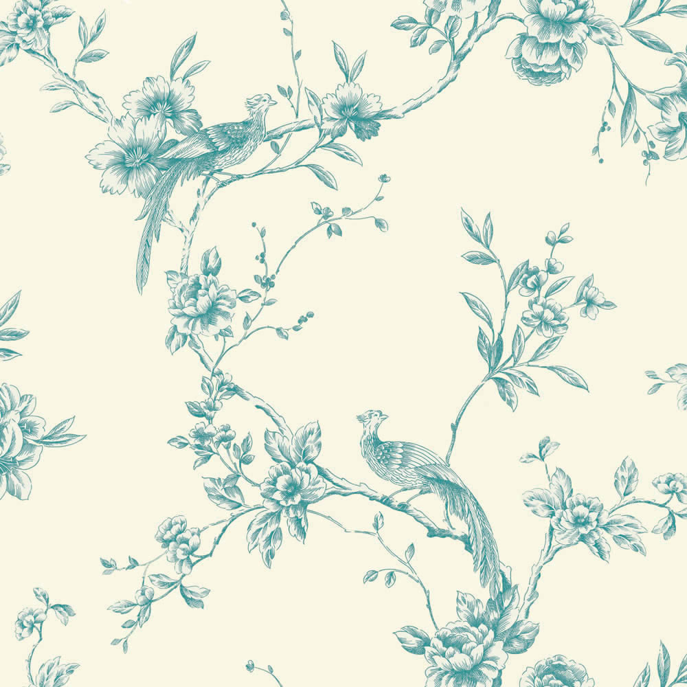 Arthouse Wallpaper Chinoise Teal Image