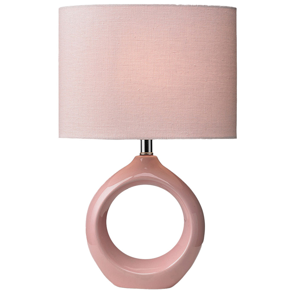 Isla Table Lamp Blush Pink Image 1